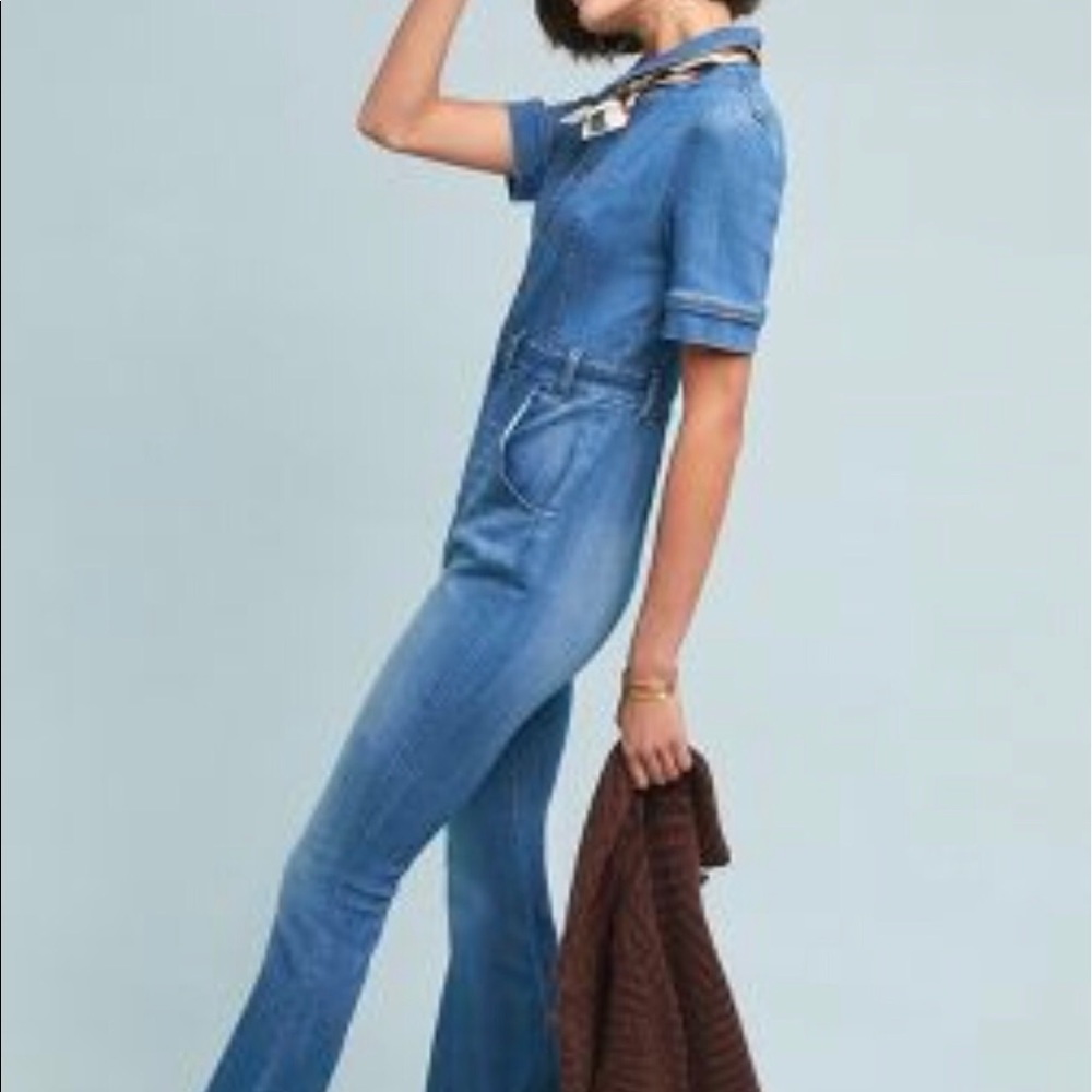 Ella moss denim jumpsuit 27p